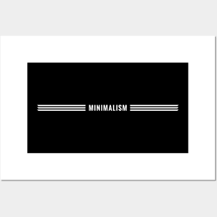 Triple Lined Minimalism (white version) - Minimal DM Posters and Art